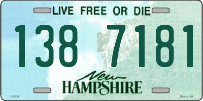 NH license plate 1387181