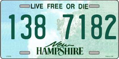 NH license plate 1387182