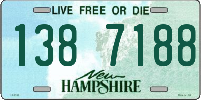 NH license plate 1387188