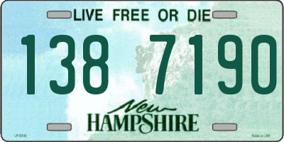 NH license plate 1387190