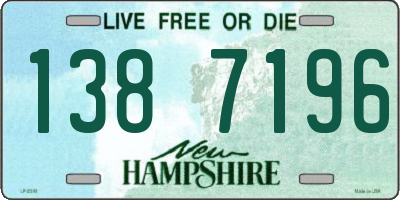 NH license plate 1387196