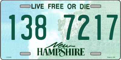 NH license plate 1387217