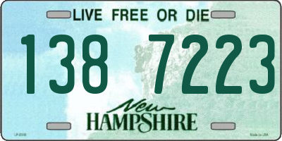 NH license plate 1387223