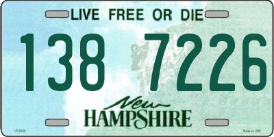 NH license plate 1387226