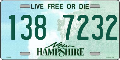 NH license plate 1387232