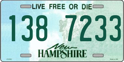 NH license plate 1387233