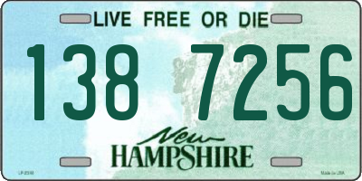 NH license plate 1387256