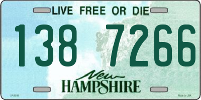 NH license plate 1387266