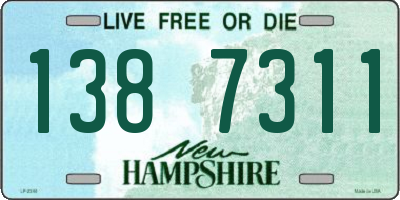 NH license plate 1387311