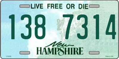 NH license plate 1387314