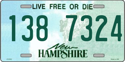 NH license plate 1387324