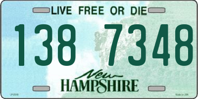 NH license plate 1387348
