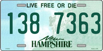 NH license plate 1387363