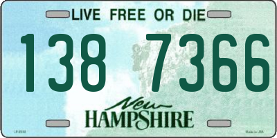 NH license plate 1387366