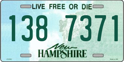 NH license plate 1387371