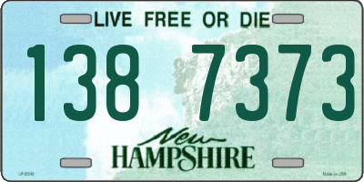 NH license plate 1387373