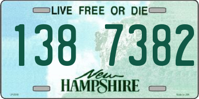 NH license plate 1387382