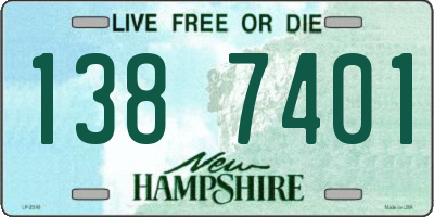 NH license plate 1387401