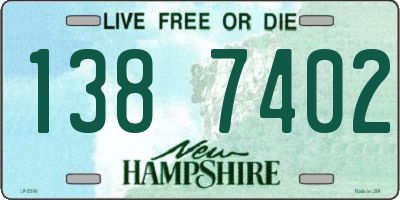 NH license plate 1387402