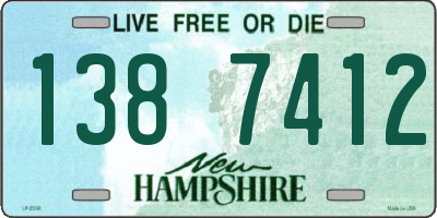 NH license plate 1387412