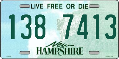 NH license plate 1387413