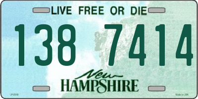 NH license plate 1387414