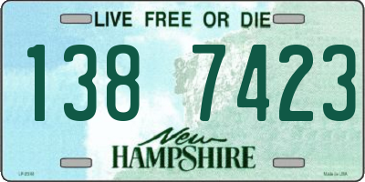 NH license plate 1387423