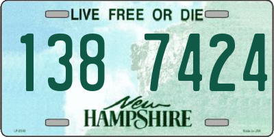 NH license plate 1387424