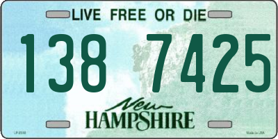NH license plate 1387425