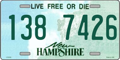 NH license plate 1387426