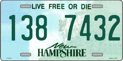 NH license plate 1387432