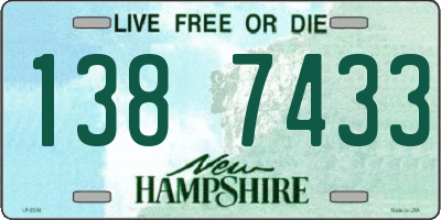 NH license plate 1387433