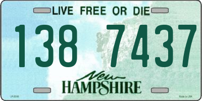 NH license plate 1387437