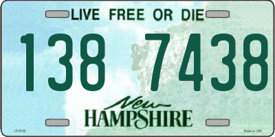 NH license plate 1387438