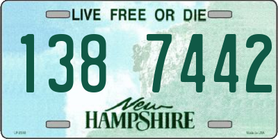 NH license plate 1387442