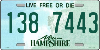 NH license plate 1387443