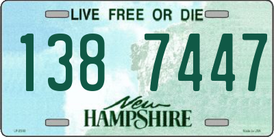 NH license plate 1387447