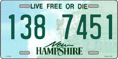 NH license plate 1387451