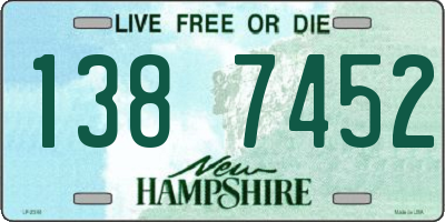 NH license plate 1387452