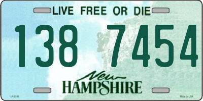 NH license plate 1387454
