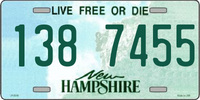 NH license plate 1387455