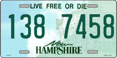 NH license plate 1387458