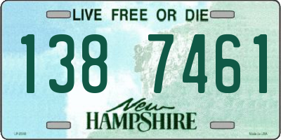 NH license plate 1387461