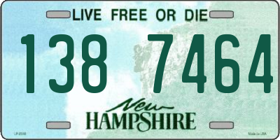 NH license plate 1387464
