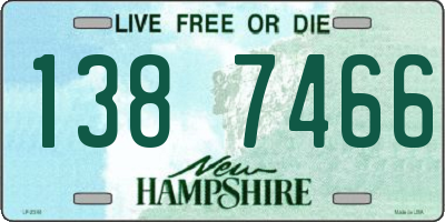 NH license plate 1387466