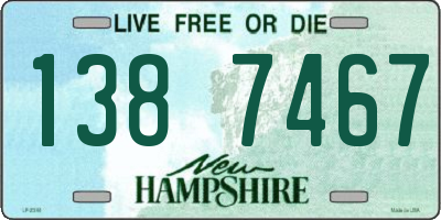 NH license plate 1387467