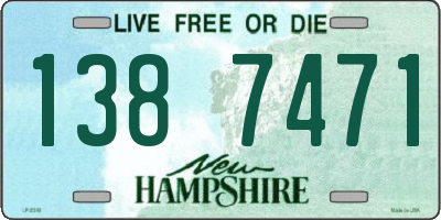 NH license plate 1387471