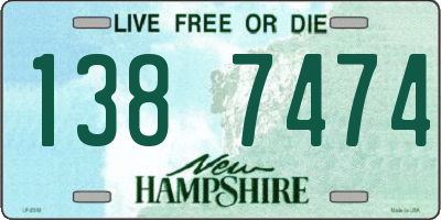 NH license plate 1387474