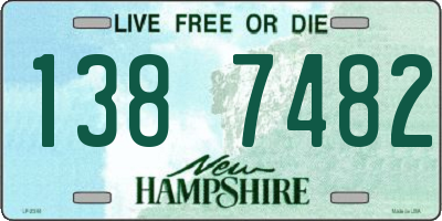 NH license plate 1387482