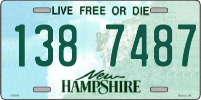 NH license plate 1387487